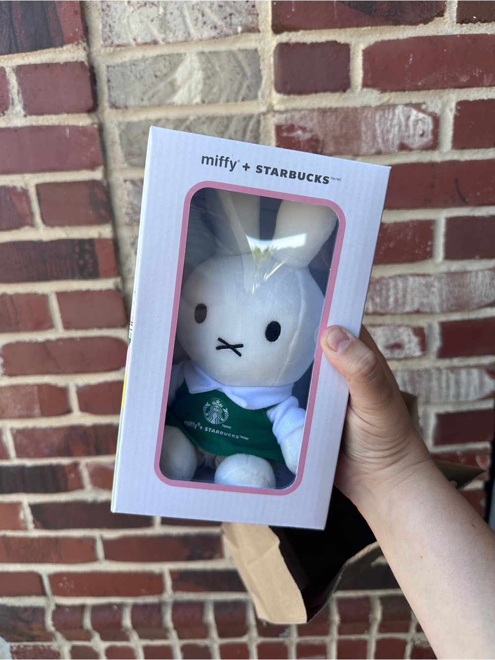 miffy + Starbucks Plush Bunny in White and Green